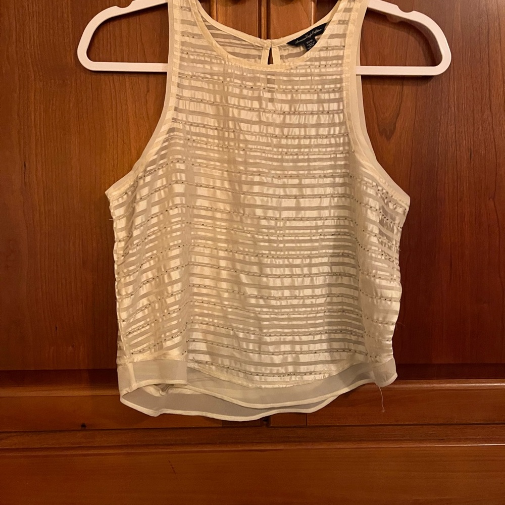 American Eagle Cream colored Top XS
